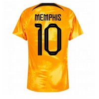 Dres Nizozemska Memphis Depay #10 Domaci SP 2022 Kratak Rukav